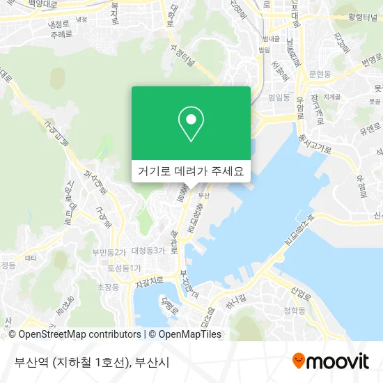 부산역 (지하철 1호선) 지도