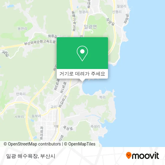 일광 해수욕장 지도
