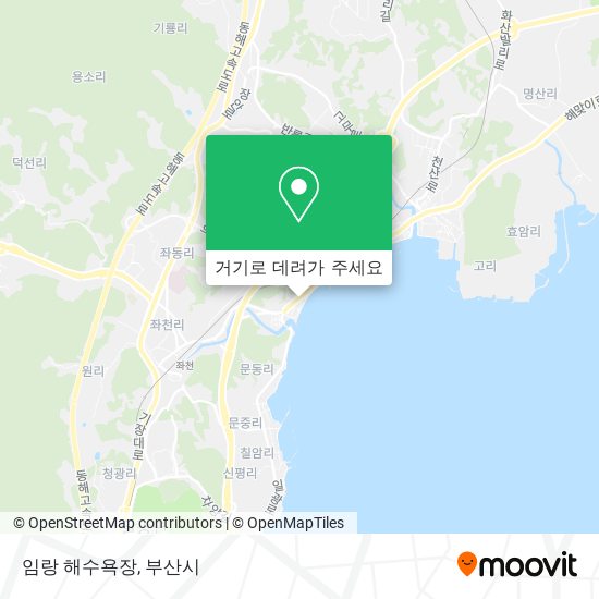 임랑 해수욕장 지도