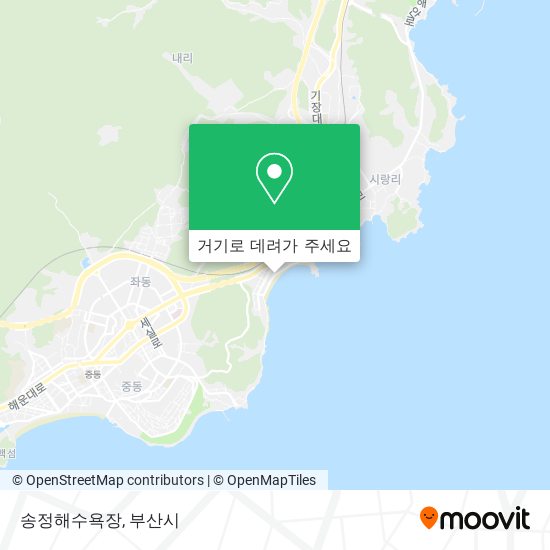송정해수욕장 지도