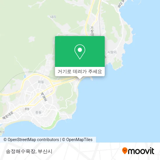 송정해수욕장 지도