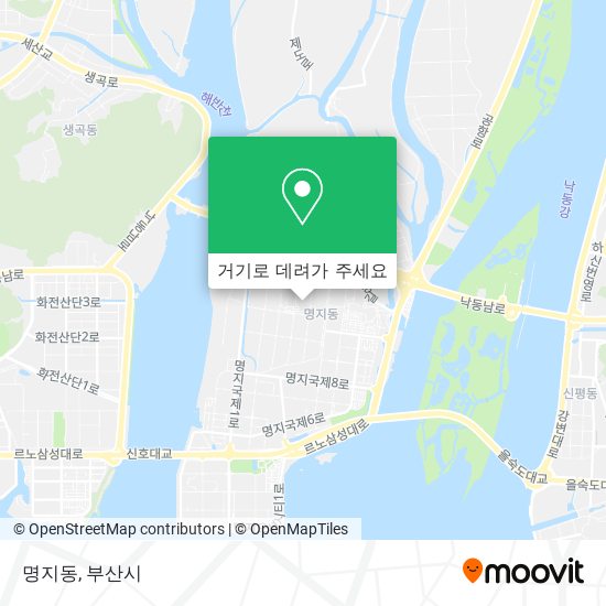 명지동 지도