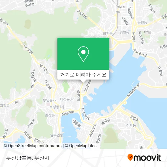 부산남포동 지도