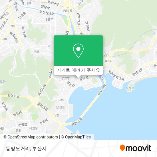 동방오거리 지도