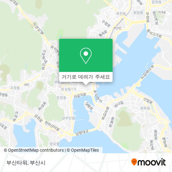 부산타워 지도