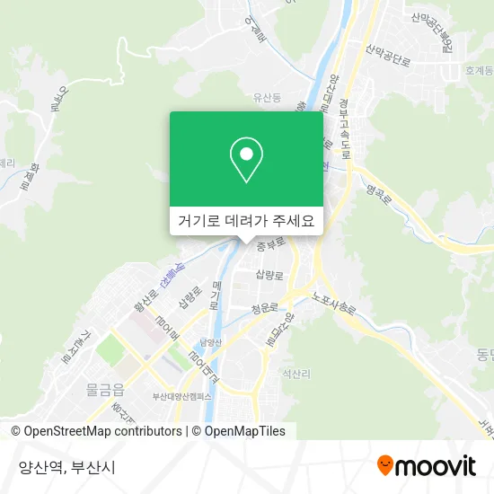 양산역 지도