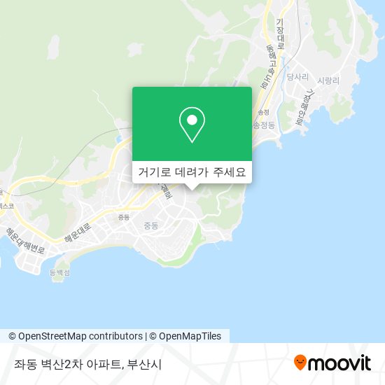 좌동 벽산2차 아파트 지도