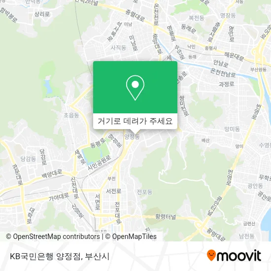 KB국민은행 양정점 지도