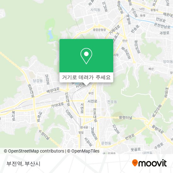 부전역 지도