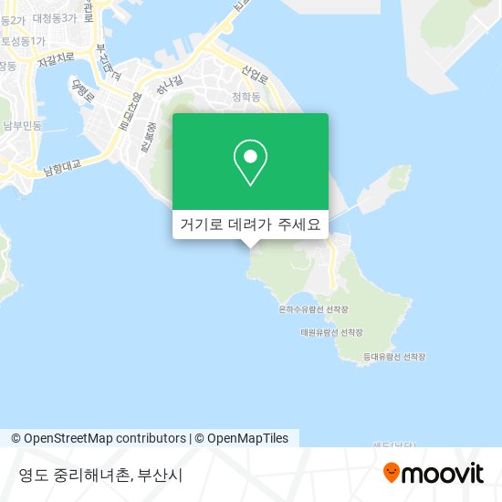 영도 중리해녀촌 지도