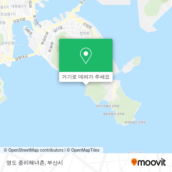 영도 중리해녀촌 지도