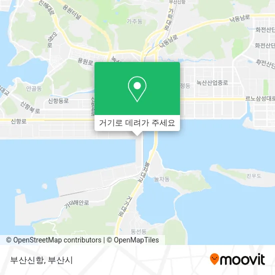 부산신항 지도
