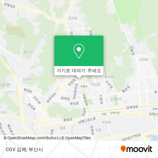 CGV 김해 지도