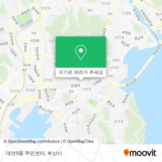 대연5동 주민센터 지도