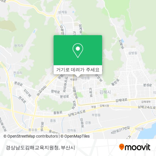 경상남도김해교육지원청 지도