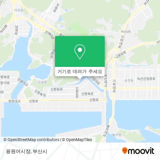 용원어시장 지도