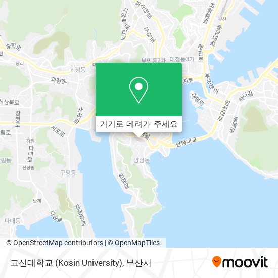 고신대학교 (Kosin University) 지도