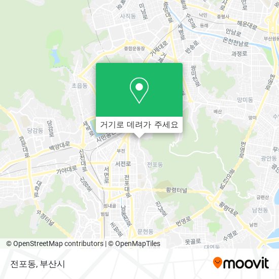 전포동 지도