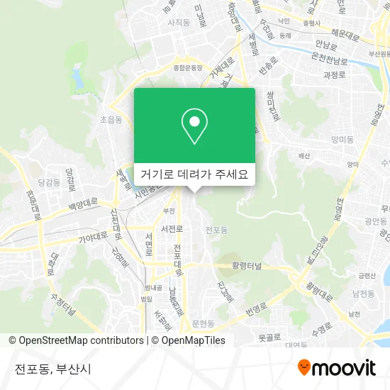 전포동 지도