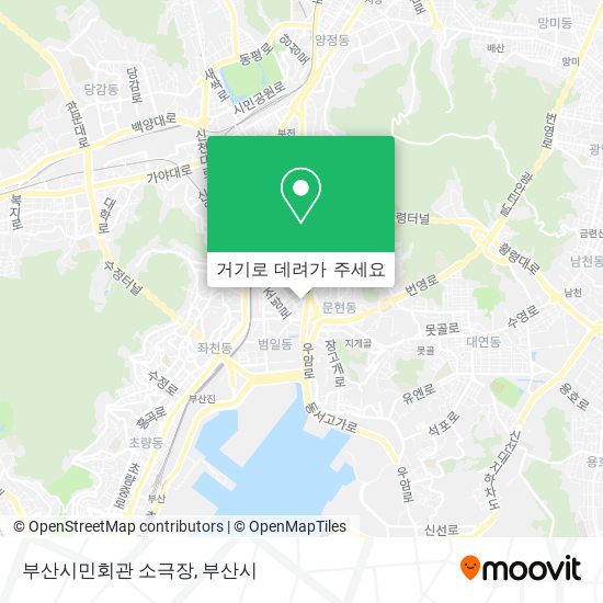 부산시민회관 소극장 지도