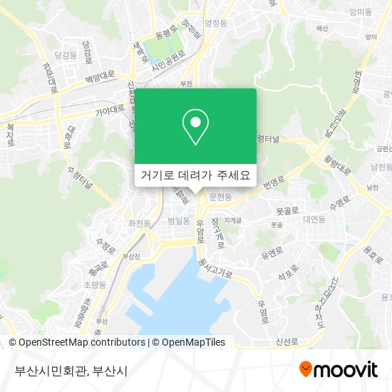 부산시민회관 지도