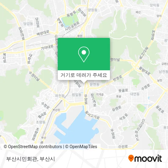 부산시민회관 지도