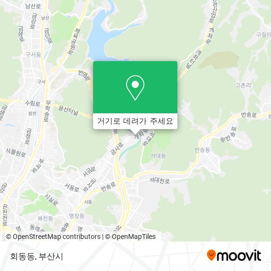 회동동 지도