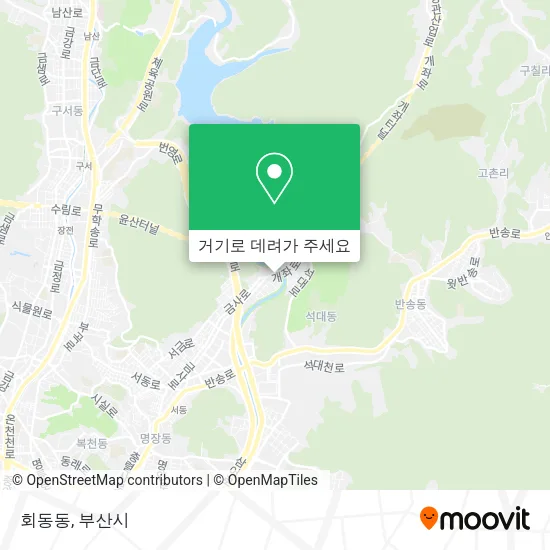 회동동 지도