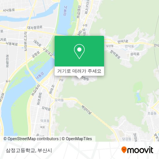 삼정고등학교 지도