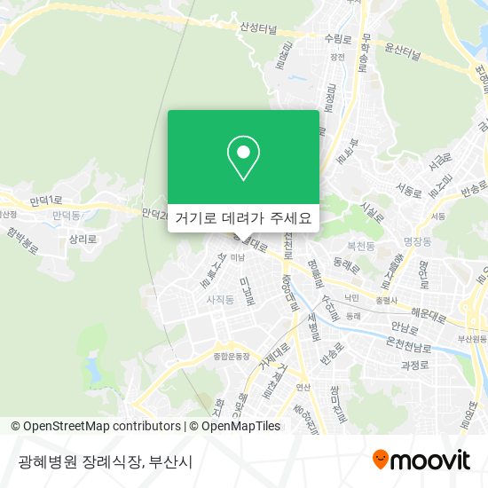 광혜병원 장례식장 지도