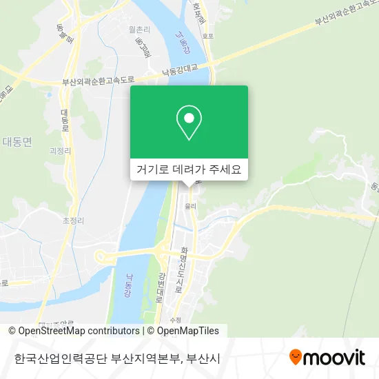 한국산업인력공단 부산지역본부 지도