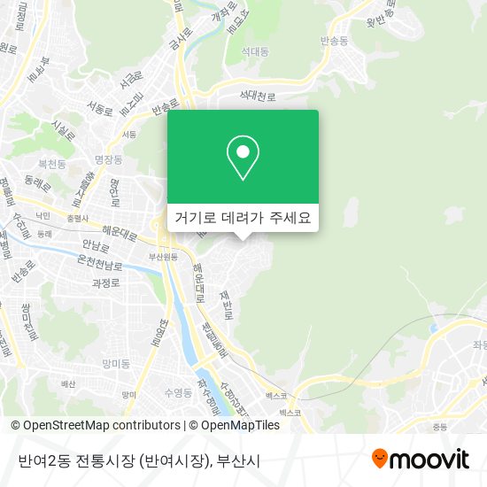 반여2동 전통시장 (반여시장) 지도