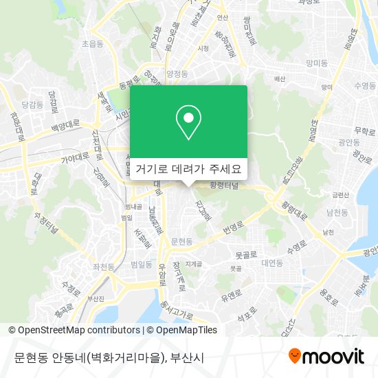 문현동 안동네(벽화거리마을) 지도