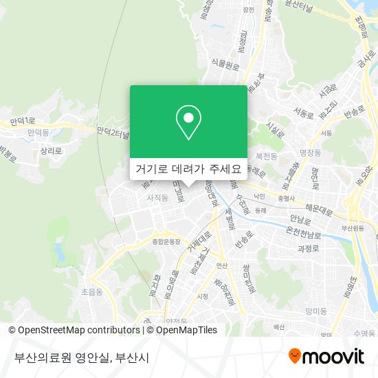 부산의료원 영안실 지도