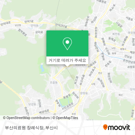 부산의료원 장례식장 지도