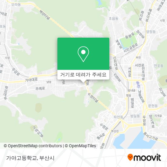 가야고등학교 지도
