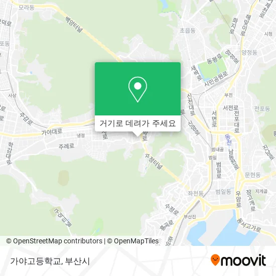 가야고등학교 지도