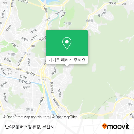반여3동버스정류장 지도