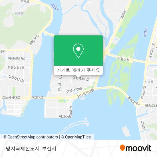 명지국제신도시 지도