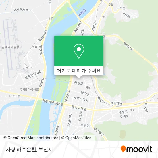 사상 해수온천 지도
