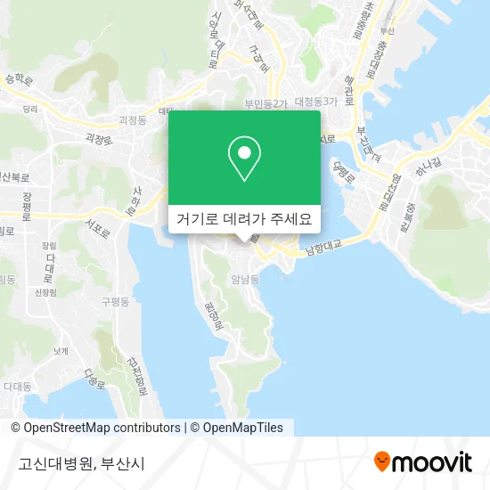 고신대병원 지도