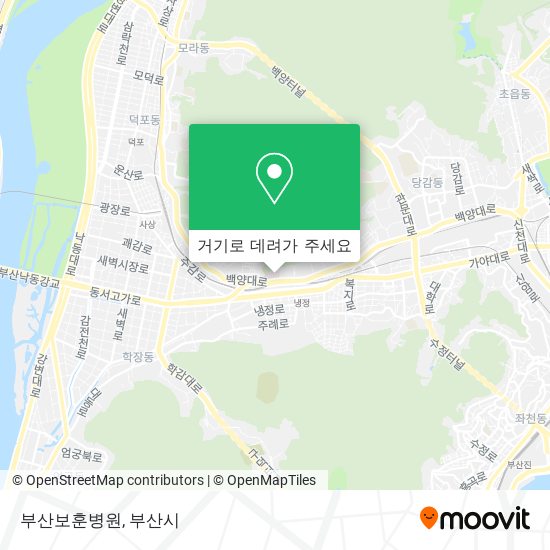 부산보훈병원 지도