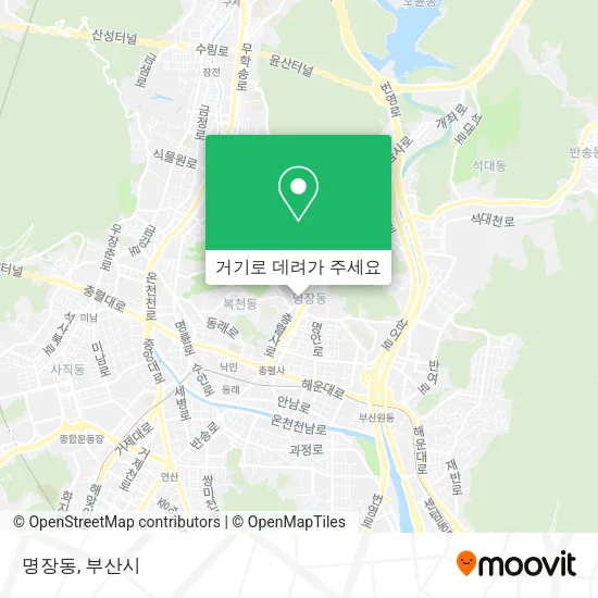 명장동 지도
