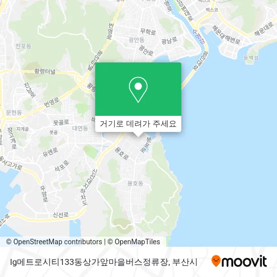 lg메트로시티133동상가앞마을버스정류장 지도