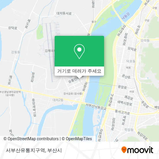 서부산유통지구역 지도
