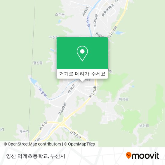 양산 덕계초등학교 지도