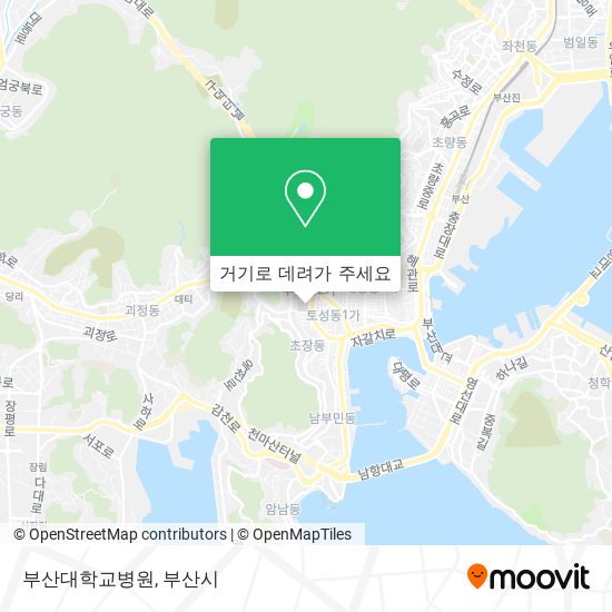 부산대학교병원 지도