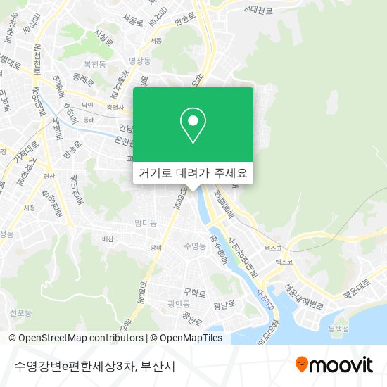수영강변e편한세상3차 지도