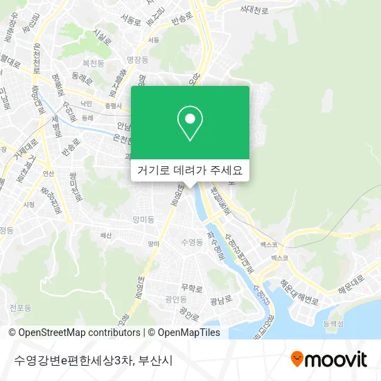 수영강변e편한세상3차 지도