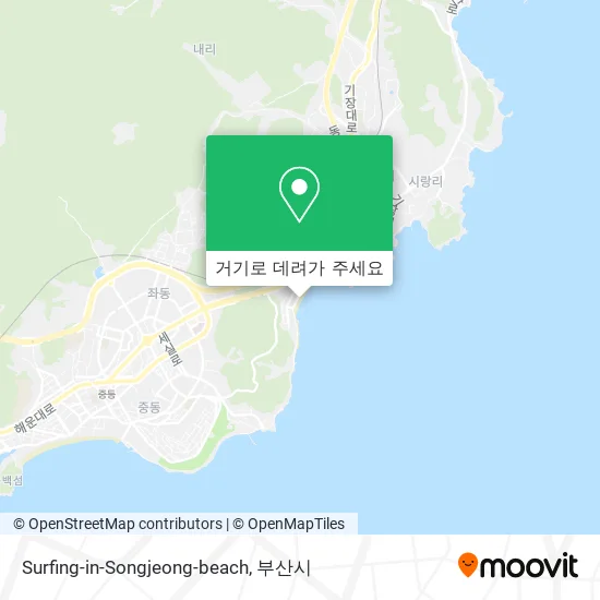 Surfing-in-Songjeong-beach 지도